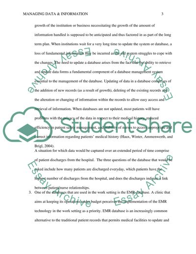 Managing Data and Information in Clinical Practice