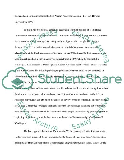 William Edward Burghardt Du Bois: A Freedom Fighter