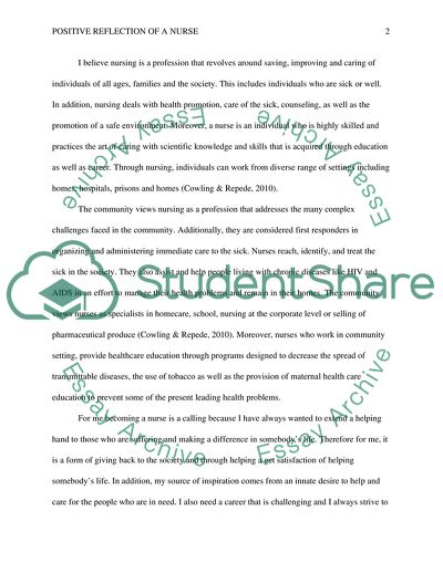 Do I Reflect a Positive Image of Nursing