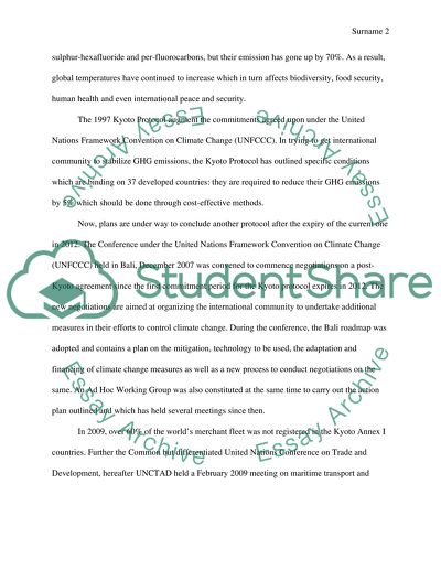International Agreements on Climate Change