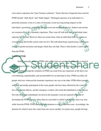 Posttraumatic stress disorder (PTSD)