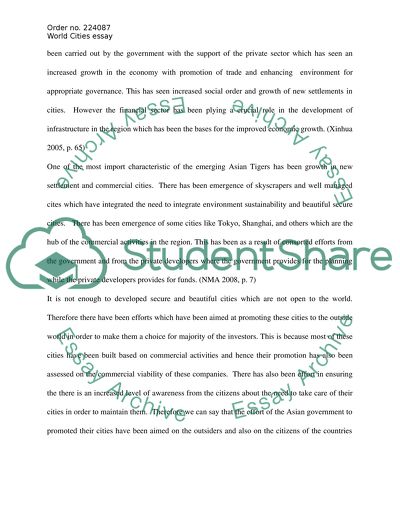 Government Involevement in Promotion of Chinese and Asian Cities