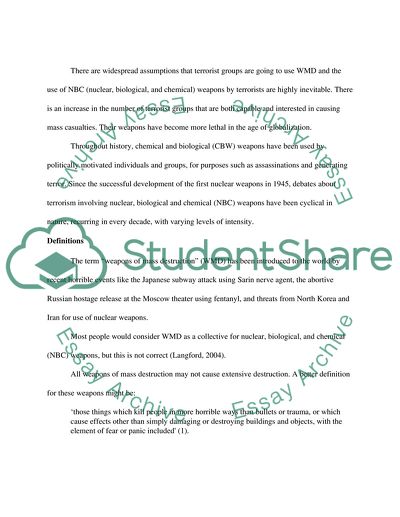 Weapons Of Mass Destruction