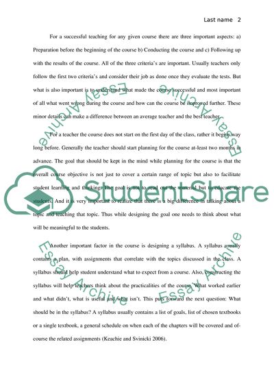 Analyzing and Improving Teaching