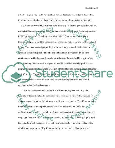 Tourism Utah National Parks - Zion