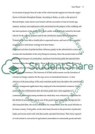 Impact of Guilds on Medieval Life