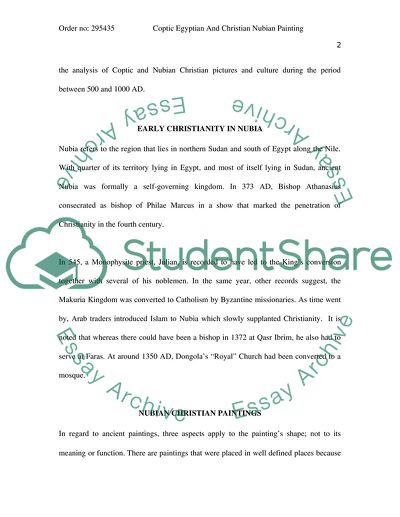 Coptic Egyptian and Christian Nubian painting