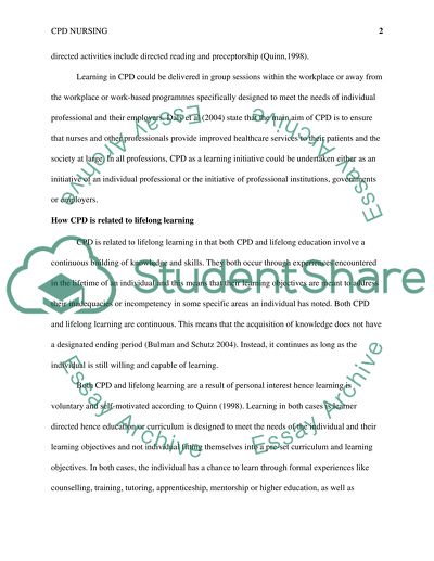 CPD Nursing Issues