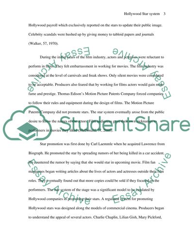 Hollywood Star System