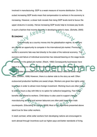 The Growth of Globalization