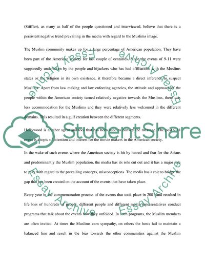 American Media against Muslim Society