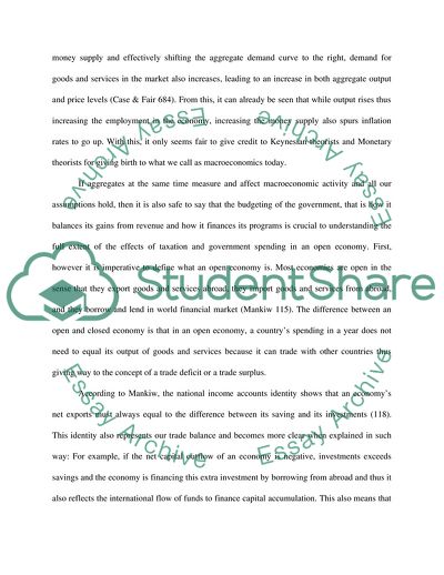 Macroeconomics and Trade Policys