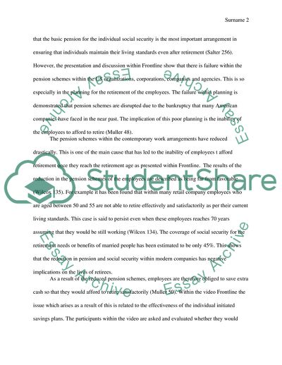 Problems of Retirement