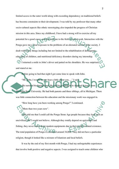 Preliminary Knowledge on the Pongu Tribe