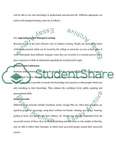 Personal and Professional Development