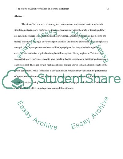 Atrial fibrillation essays picture