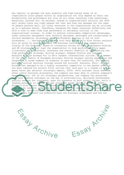 Human Resource Management Strategy