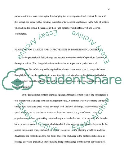 How a Leader in a Professional Context Can Challenge the Status Quo and Make a Positive Difference