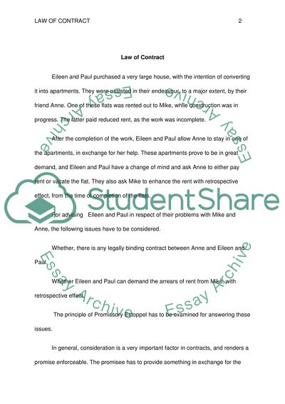 The Principle of Promissory Estoppel Eileen and Paul