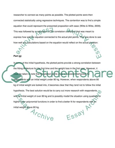 Analyse the association between variables