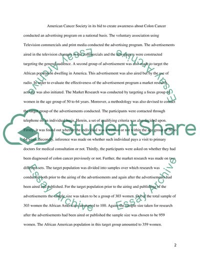 The Community Population of American Cancer Society