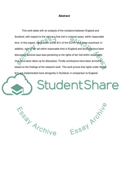 Variations between England and Scotland