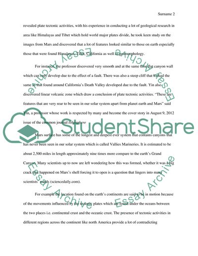Find an article about plate tectonics(within the last 2 years 2012-2014) and summary the article