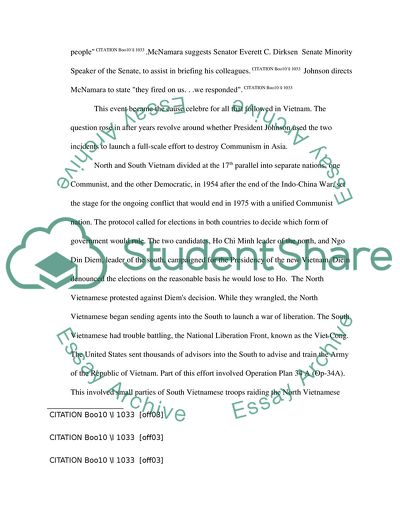 The Gulf of Tonkin Incident