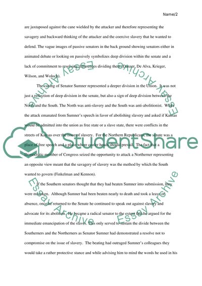 The Caning of Senator Charles Sumner