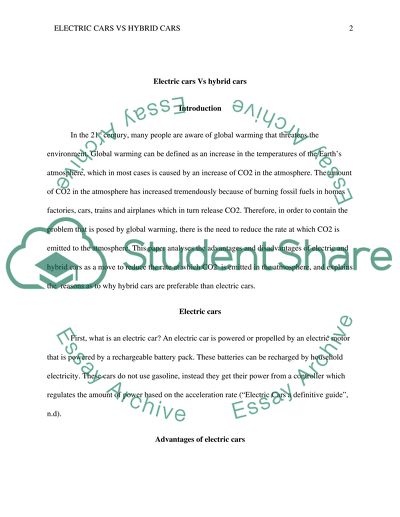 Electric cars vs hybrid cars