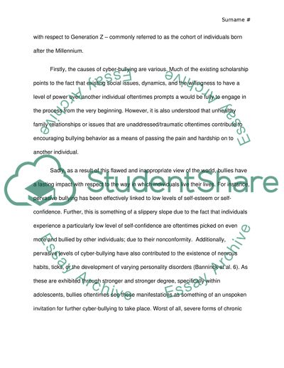 Cyber-Bullying and Cyber-Bating - Specific Issues of Generation Z