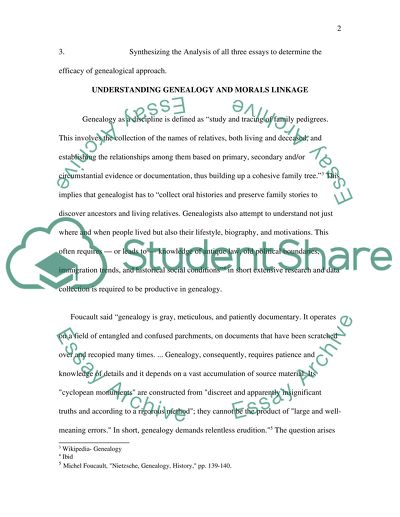 Analysis of Nietzsches Genealogy