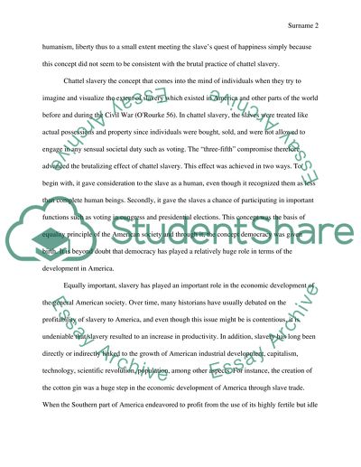 Role of Slavery in Americas Development