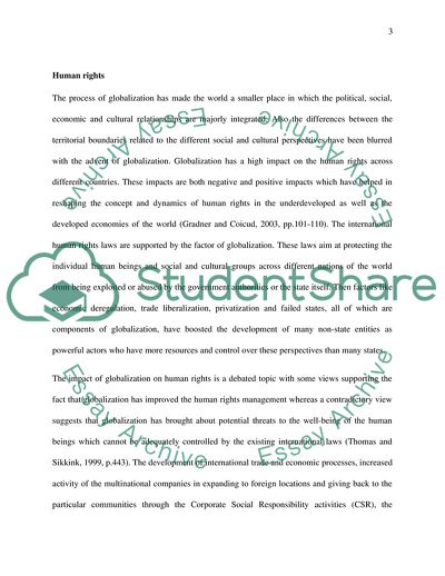 Influence of Globalization on Society