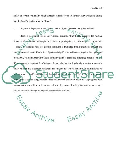 Analysis of Jewish Text: How Rabbis Act