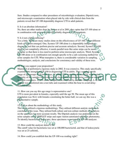 The Parameters and Results Displayed in Sysmex UF-100