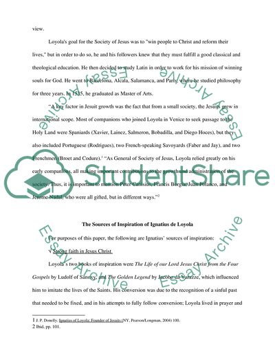 The Inspiration of Ignatius of Loyola and Why the Society of Jesus is Different