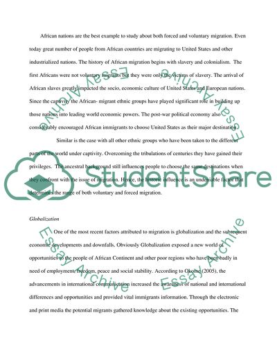 Introduction to Forced Migration