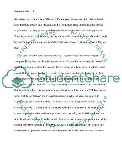 Violent Media is Good for Kids by Gerard Jones