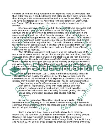 Criminology: Crime Prevention, Disorder and Community Safety