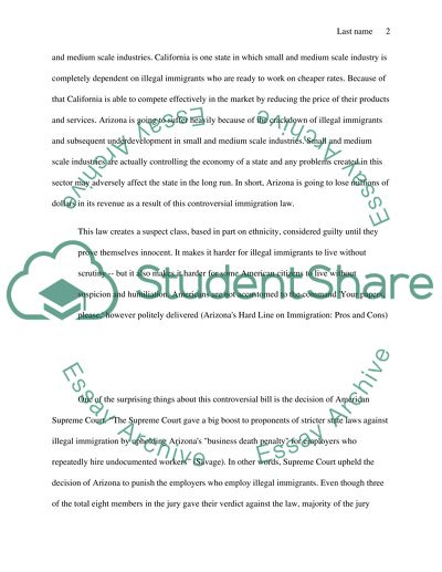 Arizona Immigration Law