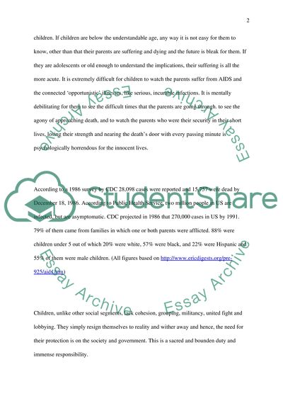 Children who are affected and impacted by their parents with aids