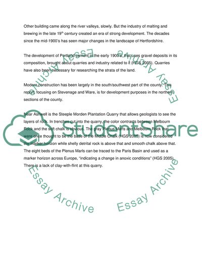 The Lithostratigraphic Framework of the Hertfordshire County of England
