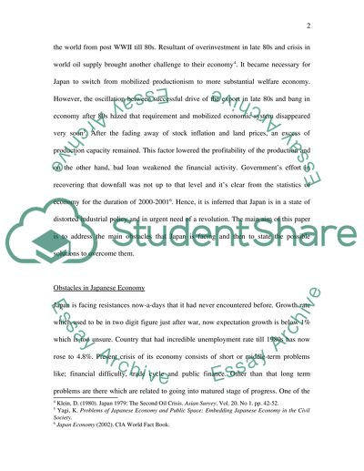 The Future of Japanese Economy