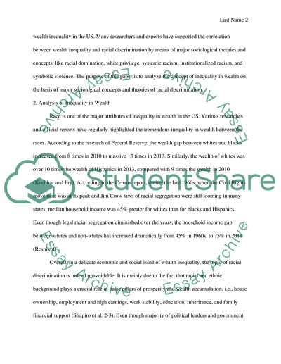 Inequality in wealth