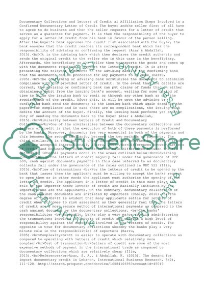 Steps Involved in a Confirmed Documentary Letter of Credit