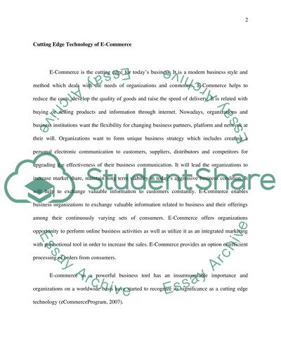 E-Commerce Challenges and Solutions