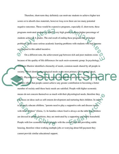 Cash for Grades Research Project