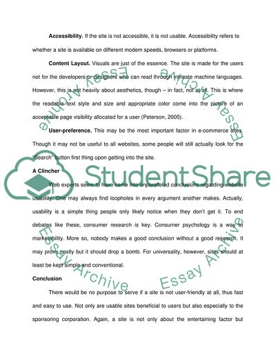 Software Usability (HW)