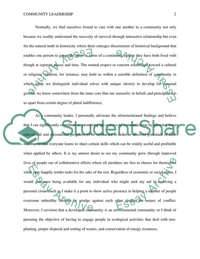 What It Means to Be a Community Leader